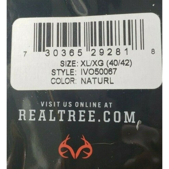 Realtree Men's Heavyweight Cotton Thermal bottom SIZE XL - Picture 10 of 10